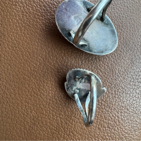 Vintage Native American turquoise sterling Silver Ring lot MOP navajo old - Picture 4 of 7